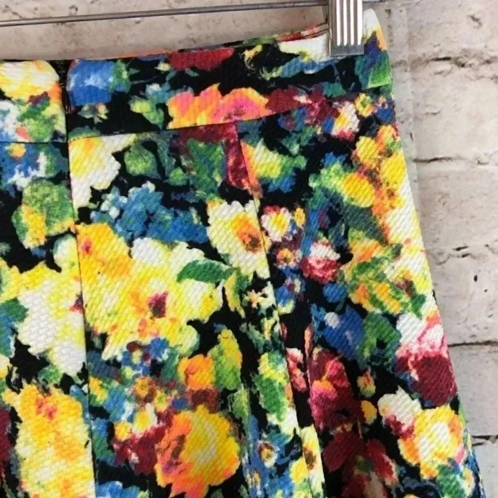 Women's Lush Yellow Floral Skirt size XS